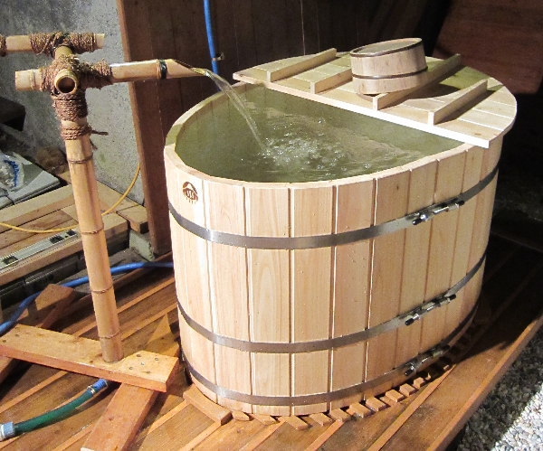 檜の露天風呂 設置例 檜風呂 ひのき風呂 製造直販 檜の露天風呂 ふじやま工芸