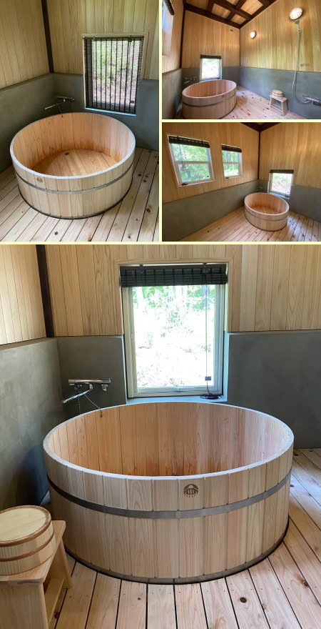 最新デザインの 薪風呂 特別なオファー 工場で組み立て済み 入浴用品 外室お風呂 木風呂 露天風呂 浴槽 バス スパ